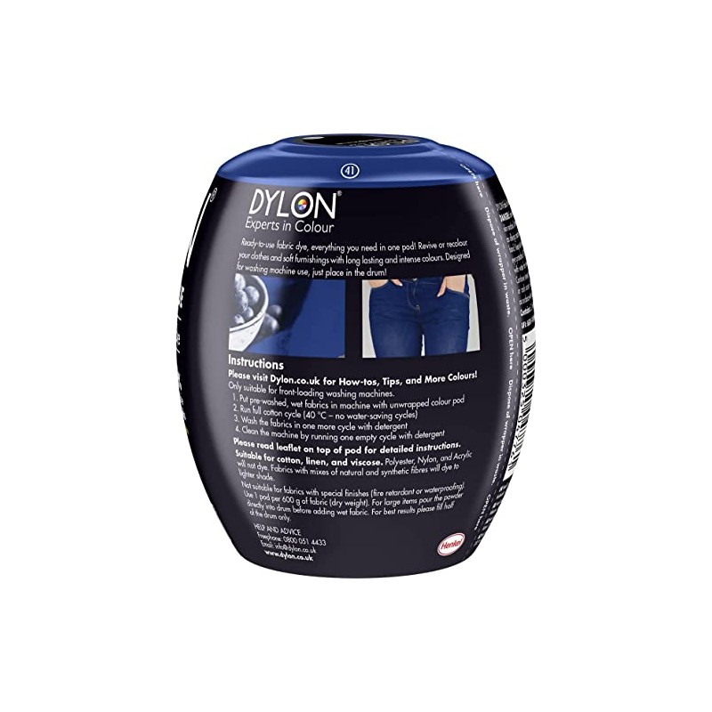 Washing Machine Fabric & Clothes Dye Pod - Jeans Navy