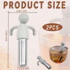 2PCS Tea Strainer for Loose Tea - Stainless Steel Mesh