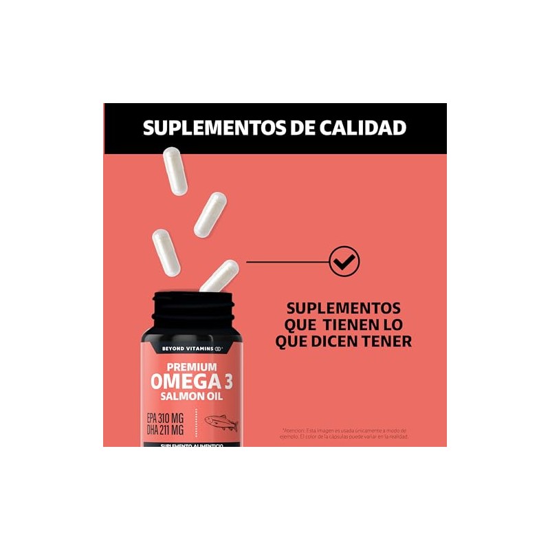 Omega 3 con Salmon Noruego 310mg EPA + 211mg DHA