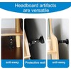 2 PCS Adjustable Headboard Stoppers - Bed Wall Stabilizers for