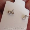 Giamond 1.5cts Round Brilliant cut Stud Earrings 950 Platinum over
