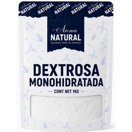 Aroma Natural | Dextrosa Monohidratada 1 kg – Bolsa Resellable | Grado Alimenticio · Sin Aditivos | Azúcar de Glucosa para Deportistas, Repostería y B