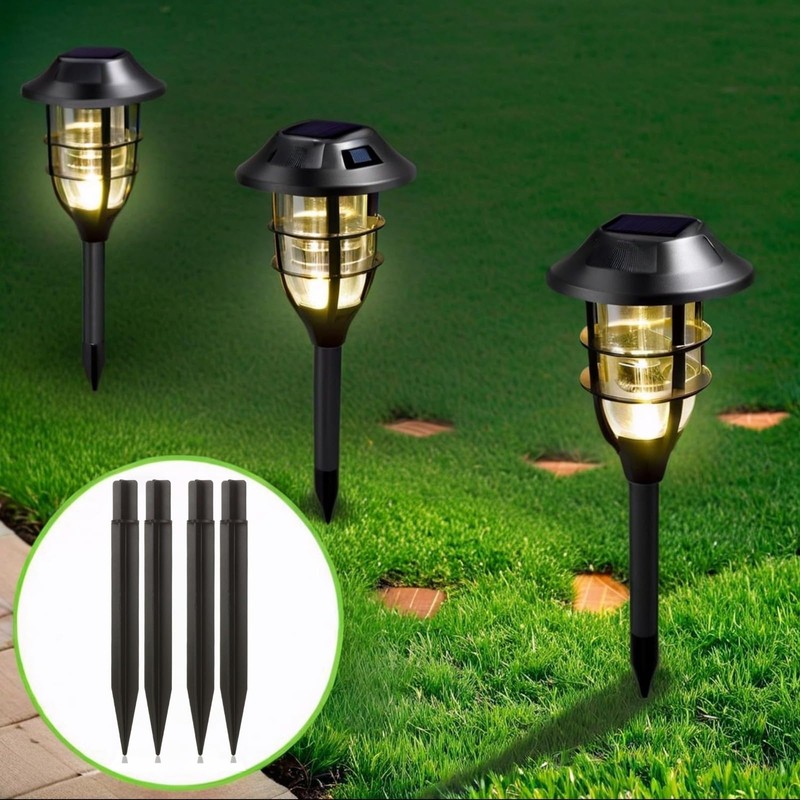 8.25" Reinforced ABS Plastic Solar Ground Spikes - Durable Solar