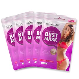 MOND'SUB - Moisturizing Beauty Mask for Your Belly - Moisturizing, Firming, Smoothing Mask for Your Belly - 5 Sheets - Clean Beauty Mask for Your Belly (Bust mask)