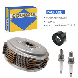 Clutch Kit Assembly & Clutch Hub Spanner Tool Compatible with Honda Rebel 250 CMX250 CMX250C 1985-2016 Nighthawk 250 CB250 1991-2008