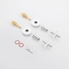 Decaura Shower Mixer Taps 1/4 Turn Twin Tap Cross Handles