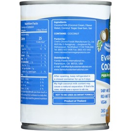 Nature's Charm Evaporated Coconut Milk, 12.2 Fluid Ounce (Pack of 12)