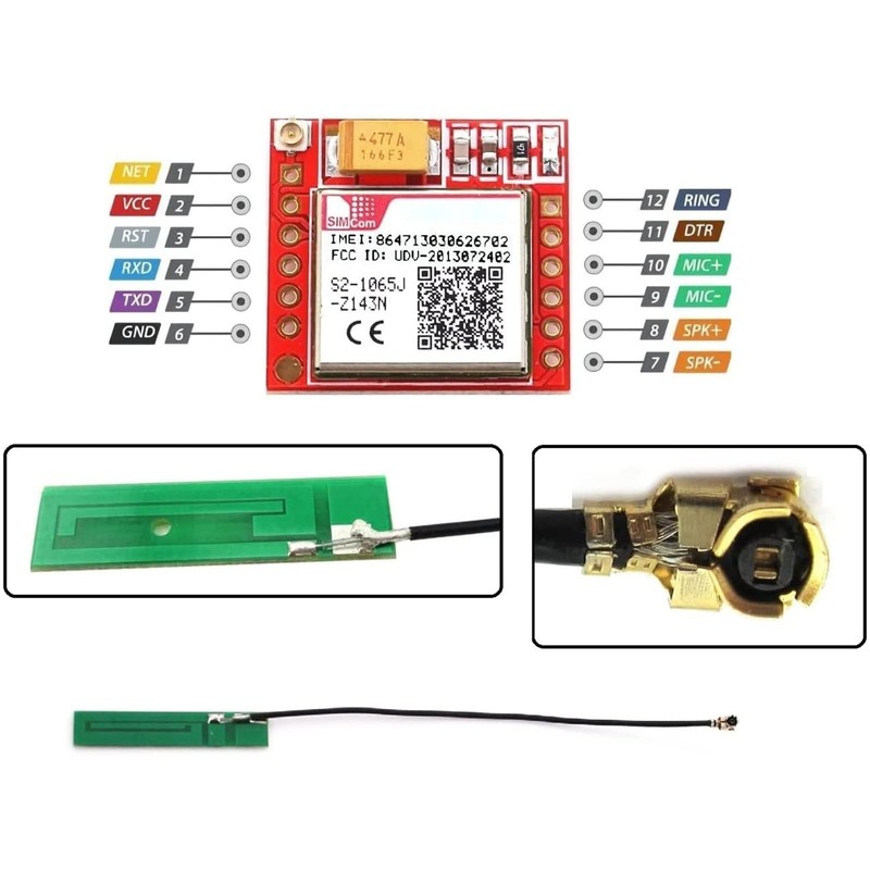 ARCELI GPRS Adapter Card GSM Modules, Breakout Module TTL Serial