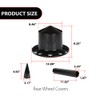 G-PLUS Rear Wheel Axle Hub Cover Kit 33mm Spiked Screw