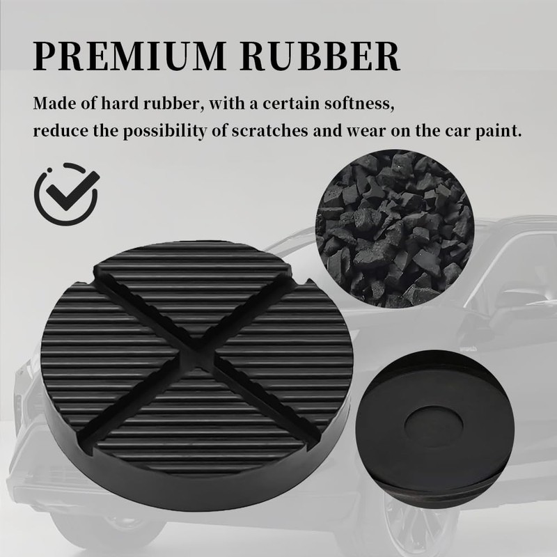 Rubber Floor Jack Extension,Increase Friction and Stability of Jack Pads