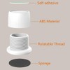 SagaSave 4Pcs Adjustable Furniture Bed Risers, 1.6-2.5 inch Anti Slip