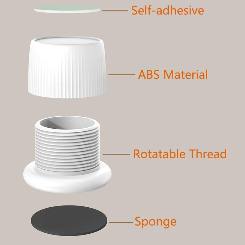 SagaSave 4Pcs Adjustable Furniture Bed Risers, 1.6-2.5 inch Anti Slip