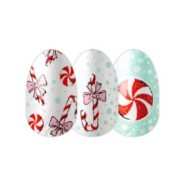 Color Street 'Peppermint, Please' (FDS729) - Nail Polish Strips Holly Jolly Days (Winter Holiday 2024)