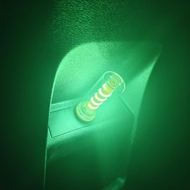 GAOLAOSY Car USB Night Light, Touch Dimmable Automotive LED Light Bulb, Retro-Style Vehicle Interior Ambient Lighting, Mini Plug-in Creative Auto Decorative Lamps for Car, Camping, Bedroom (Green)