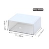 OSteed Desktop Stackable Storage 1 Drawer, White Plastic Stationery Drawer