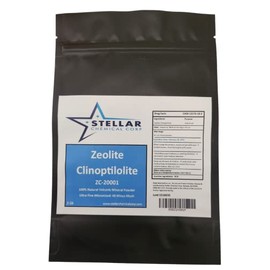 Zeolite Clinoptilolite (90-92%) Micronized Powder ~ 1 Pound ~ Stellar Chemical Corp ~ Ultra Fine (Minus 40 Mesh) Activated, Natural Mineral