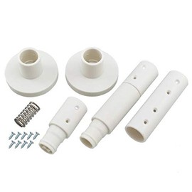 AIWA METAL KINOBO Tension Rod Long, White, 1 Pair AP-3020W