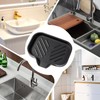 Silicone Bathroom Soap Dishes with Drain Spout-Bathroom and Kitchen Sink