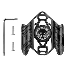 Bicycle Holder for Airtag with Safety Screws Bicycle Bottle Holder for Airtag for Bicycle Anti-Theft Black