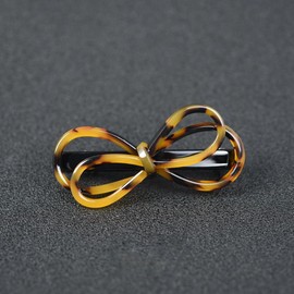 Acrylic Resin Bow Hair Barrettes for Women,Bow Hair Clips for Women, Small Hair Barrettes for Women, Leopard Bow Hair Clips for Women Thick Fine Hair French Barrette Hair Clips, Bow Hair Accessories