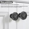 ZONJIE 12 Pack Black Cabinet Knobs Black Drawer Knobs, Single