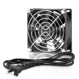 SXDOOL EC 8025 Ventilador de refrigeración 80 mm x 80 mm x 25 mm CA 110 V 115 V 120 V 220 V 240 V rodamiento de bolas doble de alta velocidad