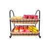 Lihou PapaQ Stackable Candy Display Rack with Rattan|Stackable Candy Organizer|Multi-Function