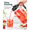 64 oz Glass Pitcher with Airtight Lid – Wide Mouth