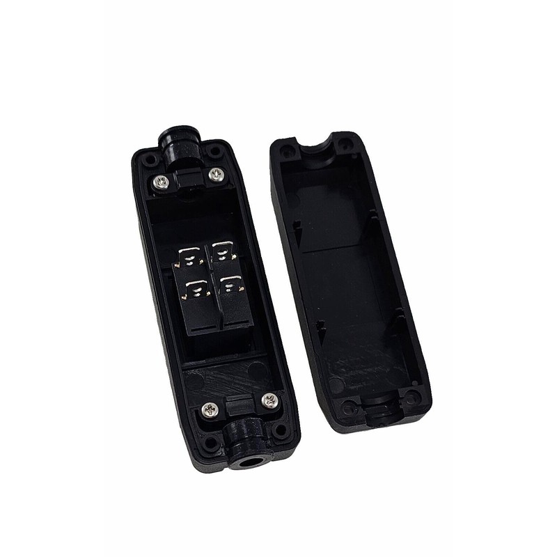 Devices Cord Switch in Black, Robust Housing with Interchangeable Rocker
