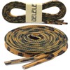 DELELE Leopard Print Flat Shoelaces: Brown Sneakers Shoe Laces 55