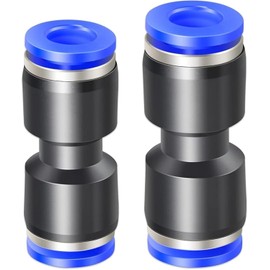ERGAOBOY 40 Pcs 10MM 12MM Hose Tube OD Push On Connection Kit, Blue Straight Pneumatic Push Lock (PU10 PU12)
