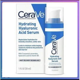 CeraVe Hydrating Hyaluronic Acid Serum 1 Fl Oz (30ml) MVE DELIVERY TECHNOLOGY !!