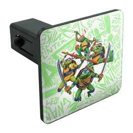 GRAPHICS & MORE TMNT Mutant Mayhem Group Shot Tow Trailer Hitch Cover Plug Insert 1 1/4 inch (1.25")