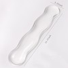 Clear Gel Wrist Rest for Keyboard, White Silicone Keyboard Wrist