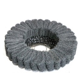 MiJunHD 4inch 100mm Nylon Fiber Flap Disc, Gray 800 Grit Abrasive Buffing Sanding Wheel Grinding Scouring Pad for Angle Grinder Polishing Tool (Bore diameter:16mm,1Piece)