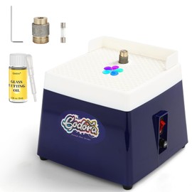 Stained Glass Grinder, Mini Glass Grinder Machine with 5/8" & 1" Grinder Bits, Stained Glass Kit & Glass Cutting Oil, Widely Used for Glass Processing Arts and Decoration - by Godora