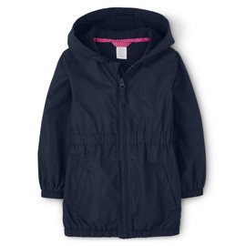 Gymboree Girls and Toddler Lightweight Windbreaker Jacket, Navy Slate, 10