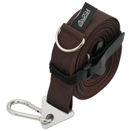 DaLaCa Brook Tension Tarp Extension Belt Setting Tape, One-touch Length Adjustment, 14.8 ft (5.2 m), Load Capacity 440.1 lbs (200 kg), Tension Instruction Manual, Storage Bag, Includes Band for Organizing (Brown)