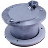 American Garage Door Exhaust Port, 3 In ID, Silver Rubber