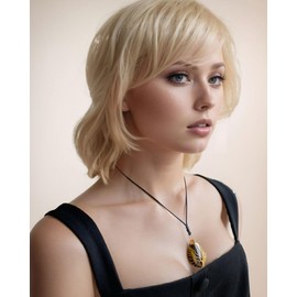 Wizock Simple Tree of Life Wire Wrapped Teardrop Necklace Adjustable Handmade Reiki Crystals Pendant Necklaces for Women and Men (Tiger's Eye)