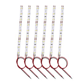 HUAZIZ LED House Lighting 15 cm Warm White with Cable 12-18 V Model Building LED Lighting 9 LED Pack of 6