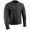 Milwaukee Leather Men's Premium Leather Motorcycle Scooter Jacket with Air