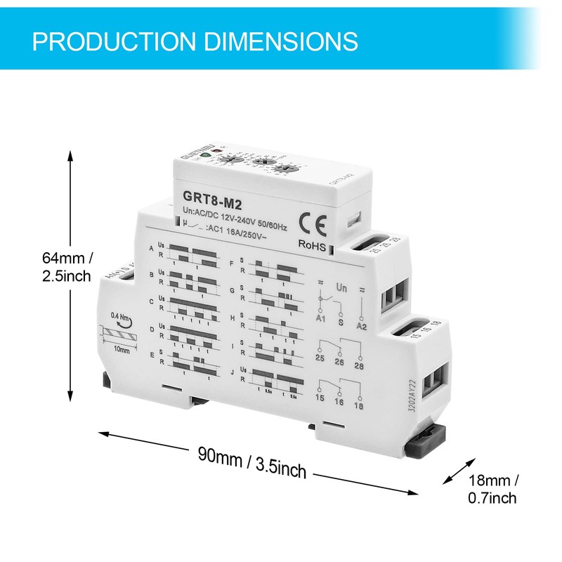 GUETNEU Relay 12V, Timer Relay Delay Off Trigger, Off Delay