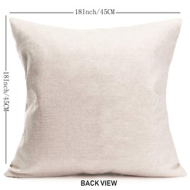 Easternproject Set of 4 Throw Pillow Covers Cotton Linen Bohemia Indian Style Buddha Portrait Pillow Cases Vintage Mandala Flower Sakyamuni Pattern 18x18 Inch Cushion Cover for Chair Couch