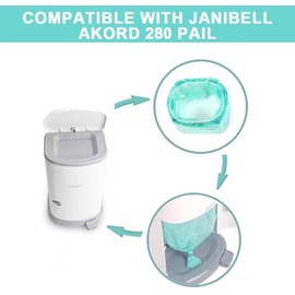 Adult Diaper Liner Refills Compatible with Janibell Akord 330 Slim Model Adult Diaper System, A Single Liner Pack Will Last for Over 500 Briefs Using 6PACK