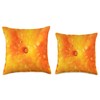 Square Cheese Cracker Snack Throw Pillow
