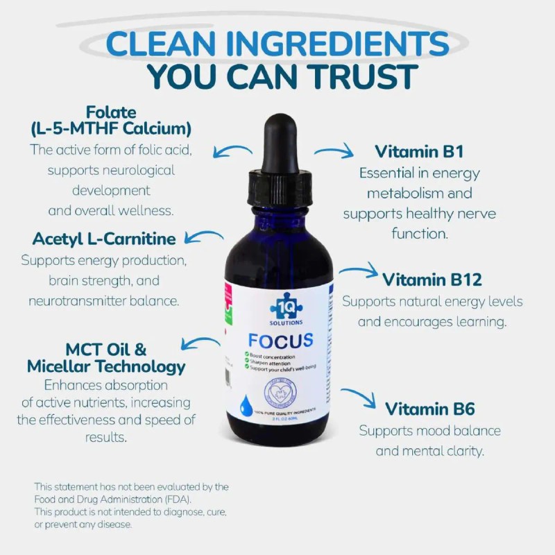 1q Focus Gotas Para Niños Con Acetil L-carnitina