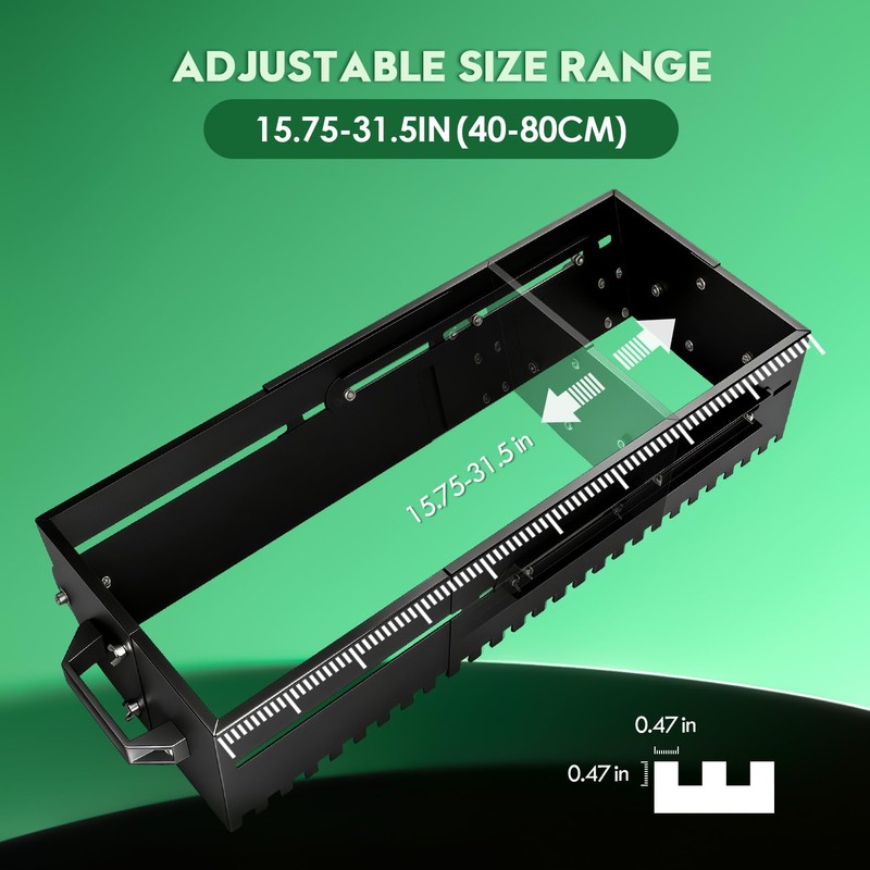 Adjustable Square Notched Trowel Mortar Comb Sand Leveler Floor Leveling