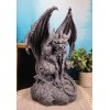 Ebros Warden Large Cathedral Guardian Crouching Winged Gargoyle Statue 12.5"H