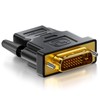 deleyCON HDMI zu DVI Adapter - HDMI Buchse zu DVI